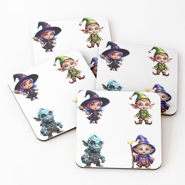 Item preview, Fantasy pack of witch wizard orc and elf designed and sold by Inspyralia.