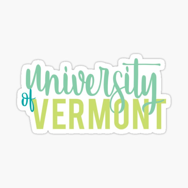 University of Vermont Green Shades Sticker