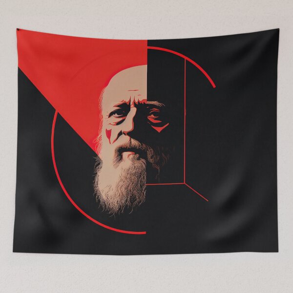 Item preview, Martin Buber | Red minimalism designed and sold by ComicsFactory.