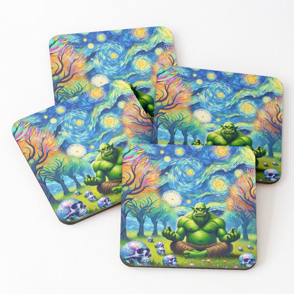 Item preview, Meditation Ogre and Stillness Swirl designed and sold by bunnyboiler.