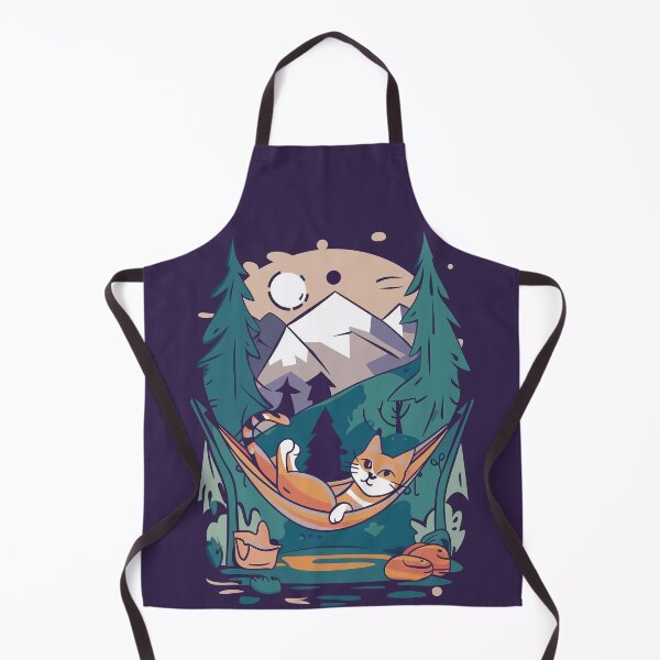 Item preview, Cat at the campsite designed and sold by Tajdi.