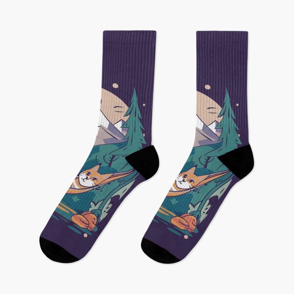 Item preview, Cat at the campsite designed and sold by Tajdi.