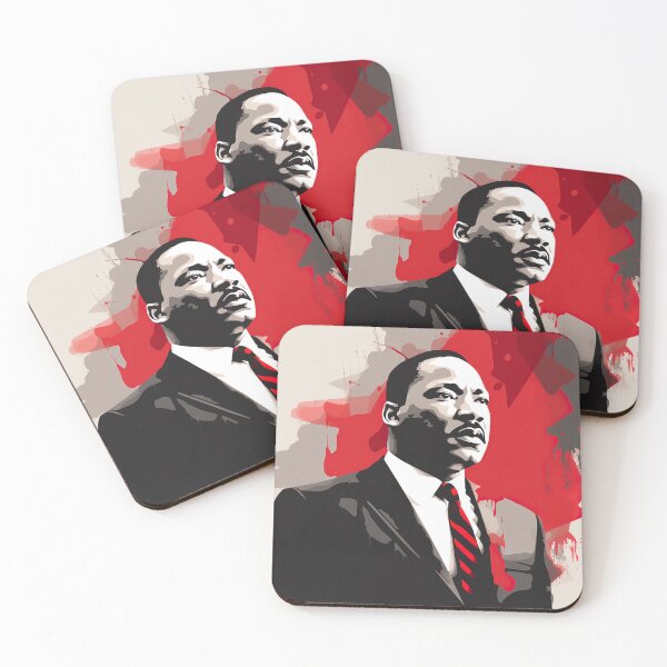 Item preview, Martin Luther King | Red minimalism designed and sold by ComicsFactory.
