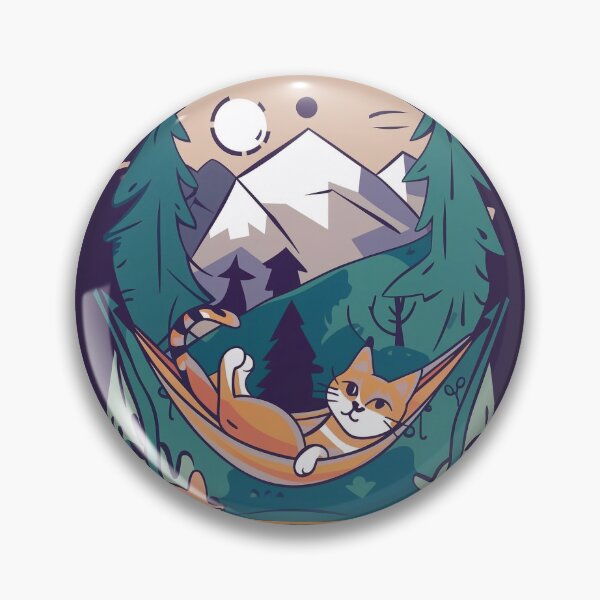 Item preview, Cat at the campsite designed and sold by Tajdi.