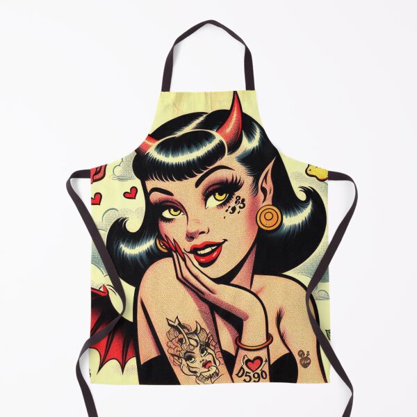 Item preview, Cute Tattoed Devil Girl designed and sold by PulpVintage.