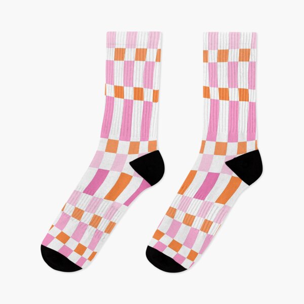Item preview, Pink and Orange Checkered Pattern designed and sold by OneThreeSix.
