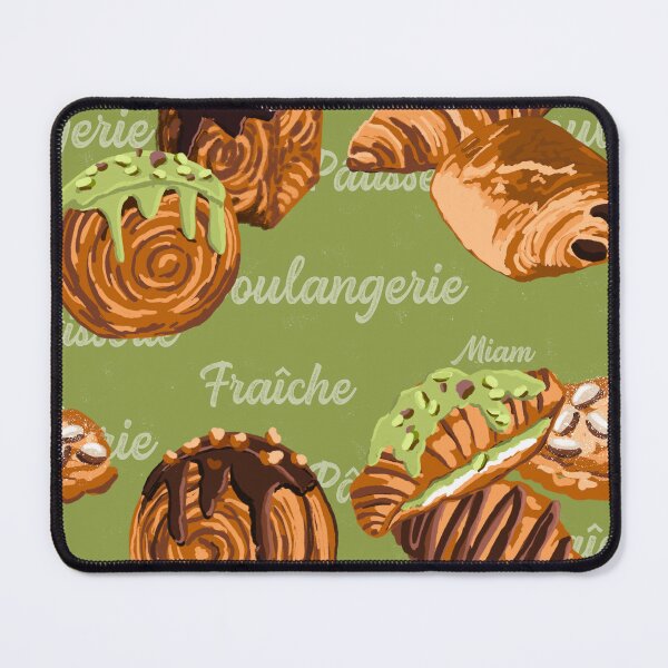 Item preview, French Pastry Pattern on Pistachio designed and sold by Quick Brown Fox Canada.