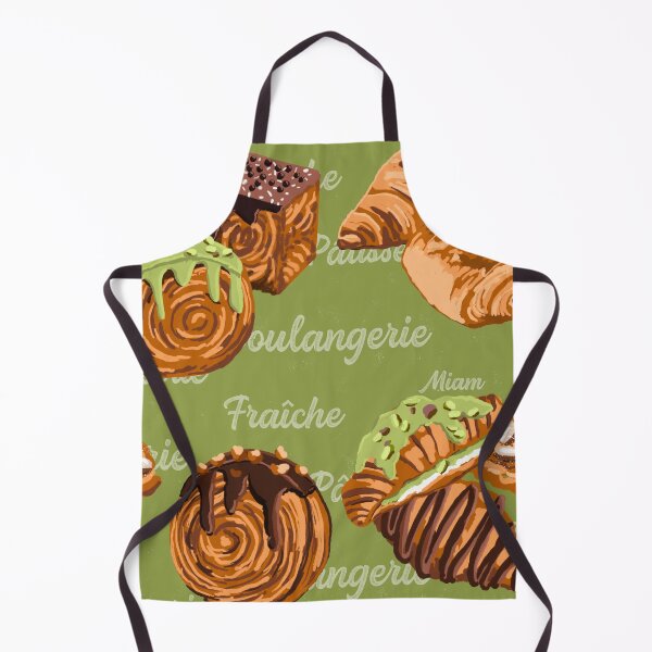 Item preview, French Pastry Pattern on Pistachio designed and sold by Quick Brown Fox Canada.