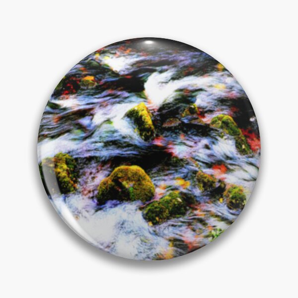 Item preview, Stormy autumn river in surreal colours designed and sold by Cathopper.