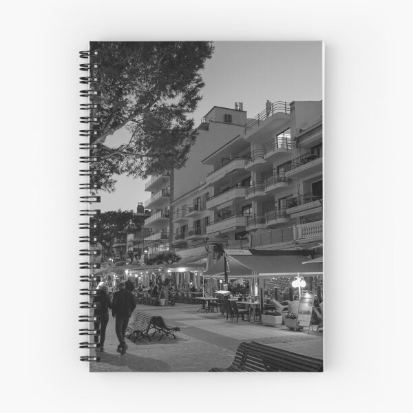 Item preview, Puerto Pollensa Mallorca At Night Black And White designed and sold by GG WALL ART.