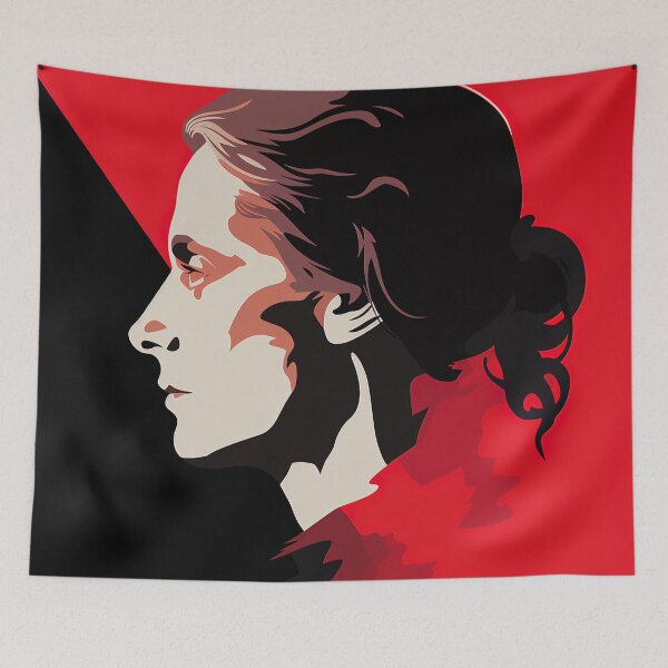 Item preview, Mary Wollstonecraft | Red minimalism designed and sold by ComicsFactory.