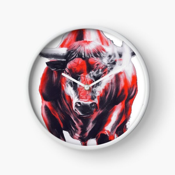 Item preview, Fierce Determination: Charcoal Sketch of a Charging Red Bull designed and sold by Elpico11.