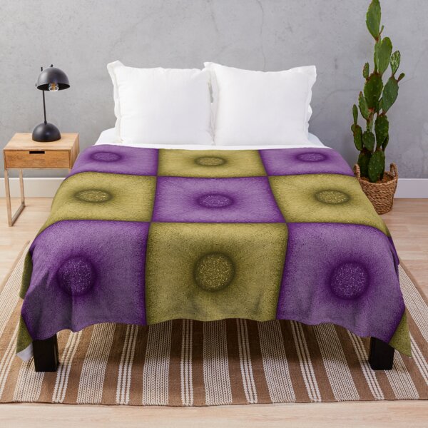 Item preview, Chess pattern from "Pouf" tiles the color of yellow and lavender color designed and sold by Cherevan.