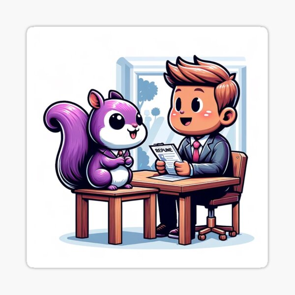 Item preview, Interviewing purple squirrels designed and sold by sourcecon.