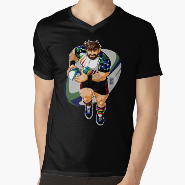 ADAM LIKES TO PLAY RUGBY V-Neck T-Shirt