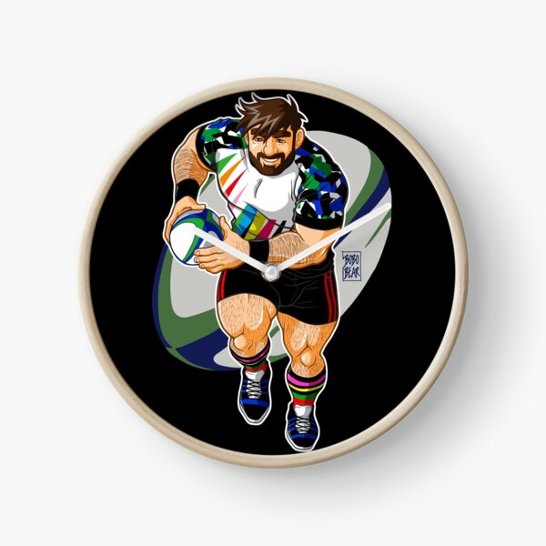 ADAM LIKES TO PLAY RUGBY Clock