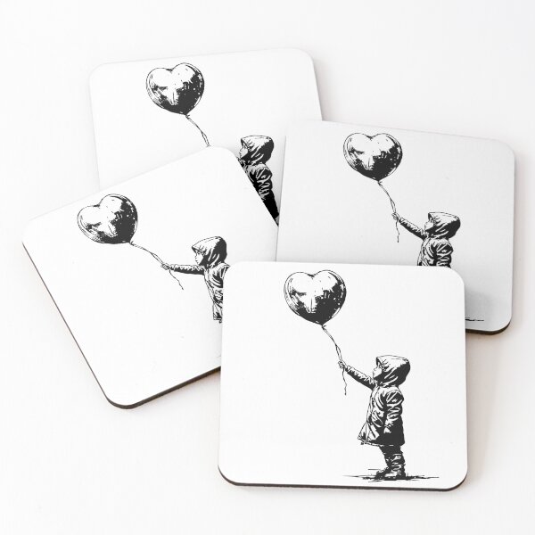 Item preview, Niño estilo Banksy con globo Graffiti urbano designed and sold by Decaf2Go.