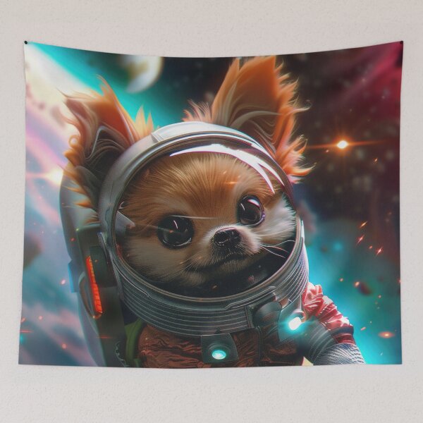 Item preview, Adorable Puppy Astronaut Exploring Space designed and sold by Mullet Monkey.