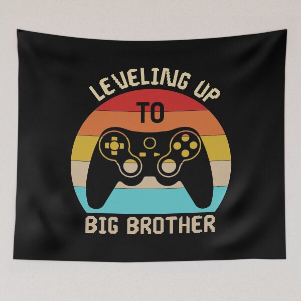 Item preview, Leveling up to Big Brother, gamer vintage new brother Toddler designed and sold by Dapper-Art.