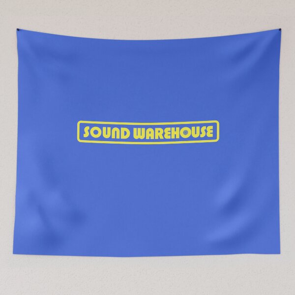 Item preview, Sound Warehouse Logo Retro Music Fan Record Store  designed and sold by The Junto Shop.