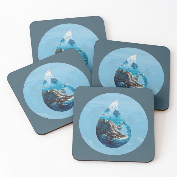 Item preview, Island Mana Landscape designed and sold by MythicBiscuit.
