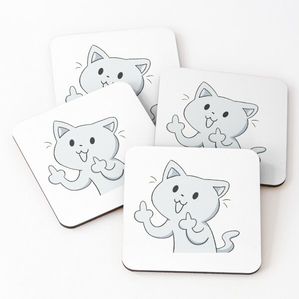 Item preview, Middle Finger Doodle Cat designed and sold by MaolanieArts.