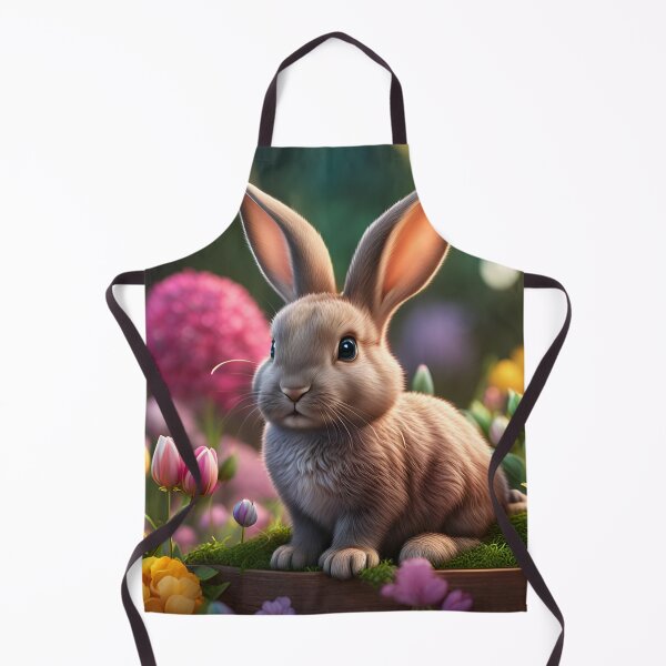 Item preview, Easter bunny in a flower meadow designed and sold by dedoma.