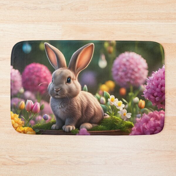 Item preview, Easter bunny in a flower meadow designed and sold by dedoma.
