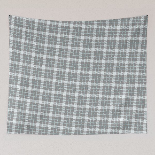Item preview, Grey & Baby-Blue Striped Line Plaid Pattern Absolute Diagrams designed and sold by Alchemy-A-La-G.