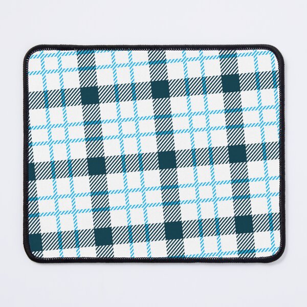 Item preview, White & Blues Striped Line Plaid Pattern Absolute Diagrams designed and sold by Alchemy-A-La-G.