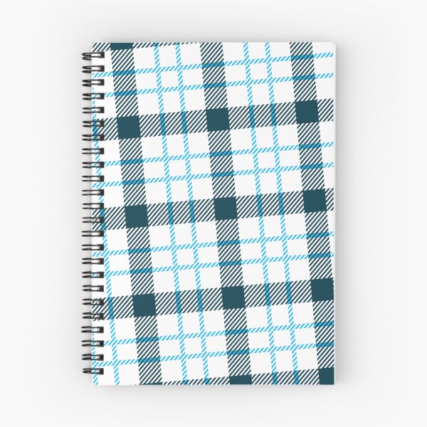 Item preview, White & Blues Striped Line Plaid Pattern Absolute Diagrams designed and sold by Alchemy-A-La-G.