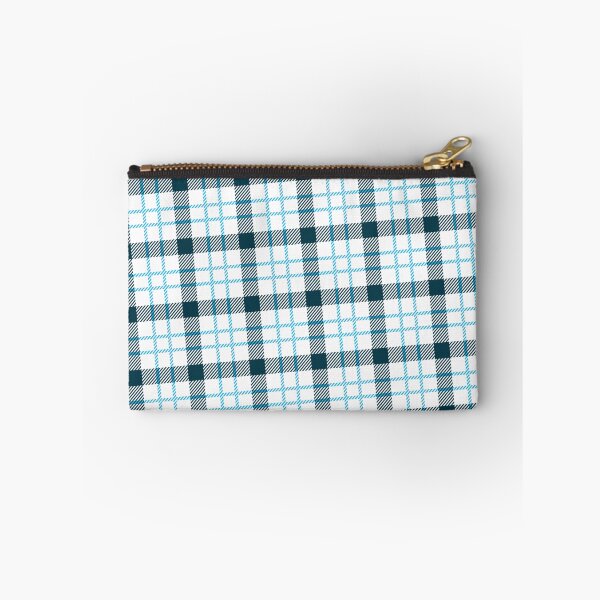 Item preview, White & Blues Striped Line Plaid Pattern Absolute Diagrams designed and sold by Alchemy-A-La-G.