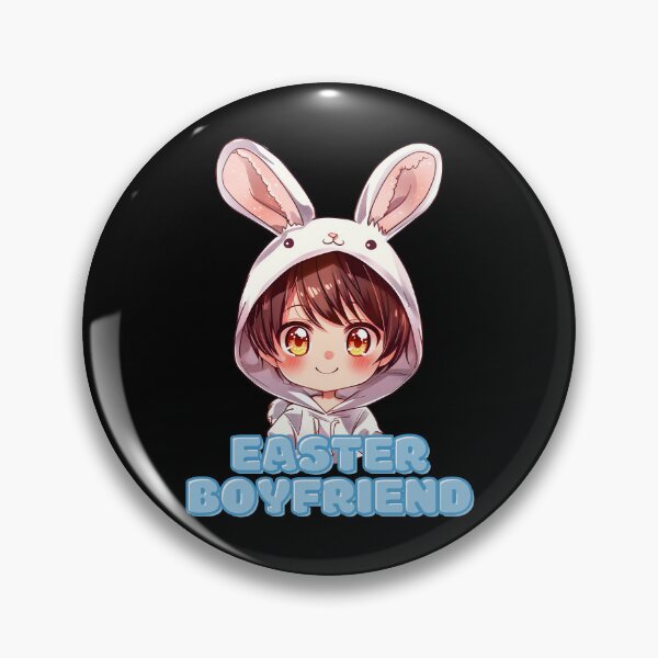 Item preview, Cute Kawaii Easter Boyfriend Bunny designed and sold by Leonardo Palumbo.