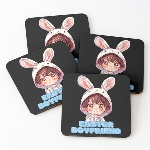 Item preview, Cute Kawaii Easter Boyfriend Bunny designed and sold by Leonardo Palumbo.