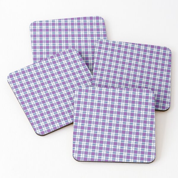 Item preview, Blue & Purple Striped Plaid Squares Line Absolute Diagrams designed and sold by Alchemy-A-La-G.