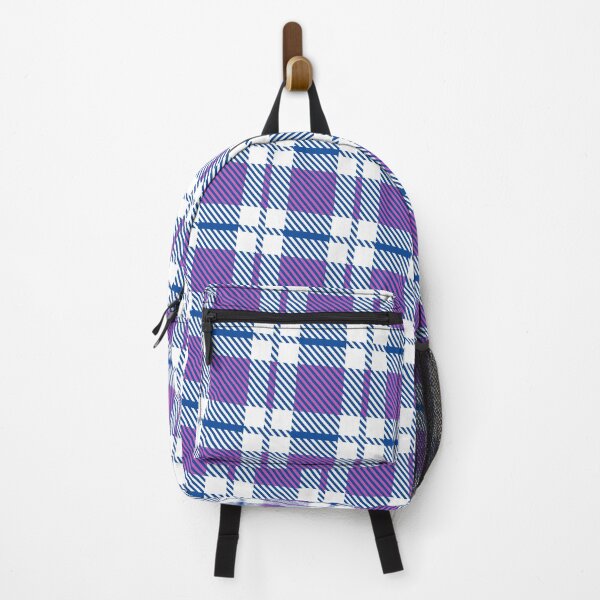 Item preview, Blue & Purple Striped Plaid Squares Line Absolute Diagrams designed and sold by Alchemy-A-La-G.