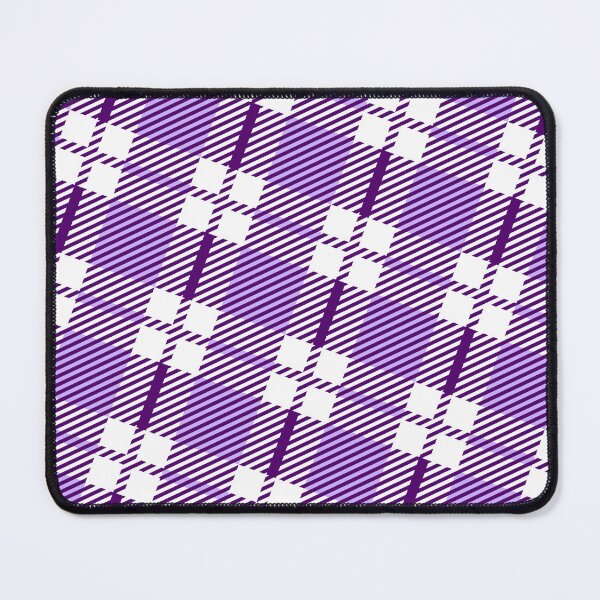 Item preview, White & Purple Striped Plaid Squares Line Absolute Diagrams designed and sold by Alchemy-A-La-G.