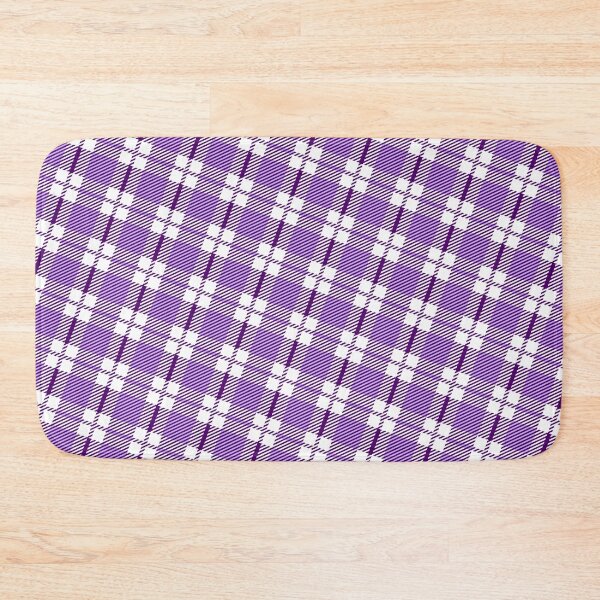 Item preview, White & Purple Striped Plaid Squares Line Absolute Diagrams designed and sold by Alchemy-A-La-G.