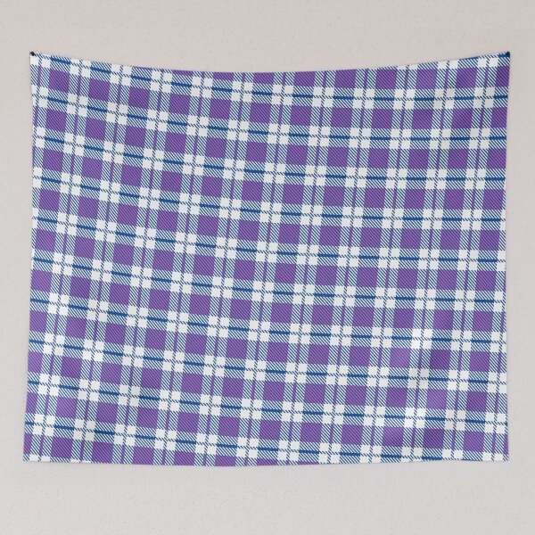 Item preview, Blue & Purple Striped Plaid Squares Line Absolute Diagrams designed and sold by Alchemy-A-La-G.