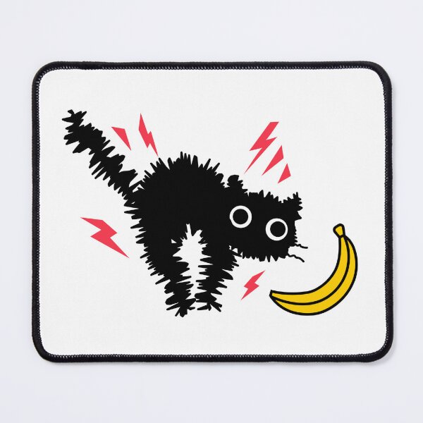 Item preview, Cute Cat Scared From Banana designed and sold by LyricsWear.