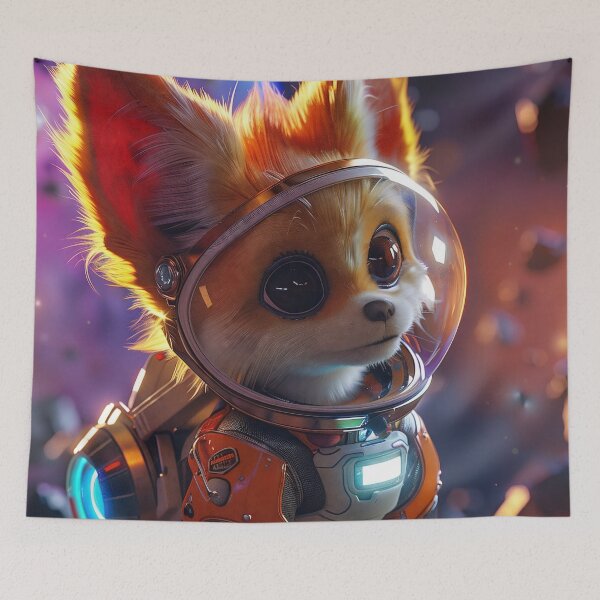 Item preview, Little Cute Puppy Astronaut Outer Space Explorer designed and sold by Mullet Monkey.
