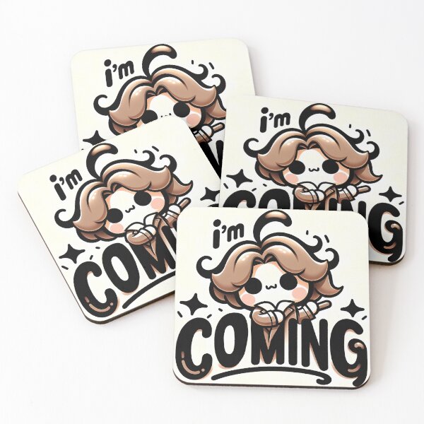 Item preview, I'm Coming, typography,PUN designed and sold by maxmaj.