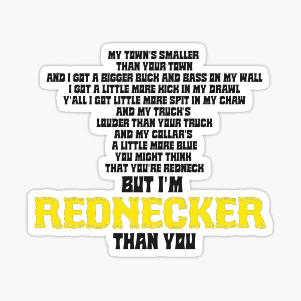 gué redneck stickers