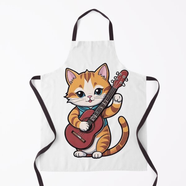 Item preview, Cat playing guitar designed and sold by Tajdi.