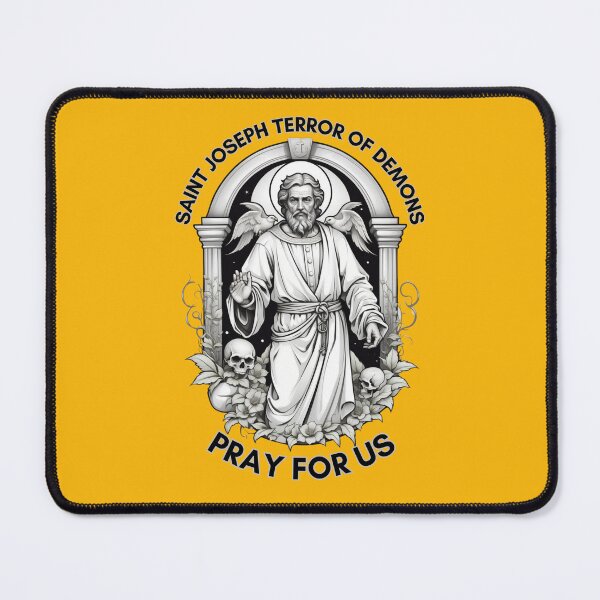 Item preview, Saint Joseph Terror of Demons Pray For Us designed and sold by OurGirlGertie.