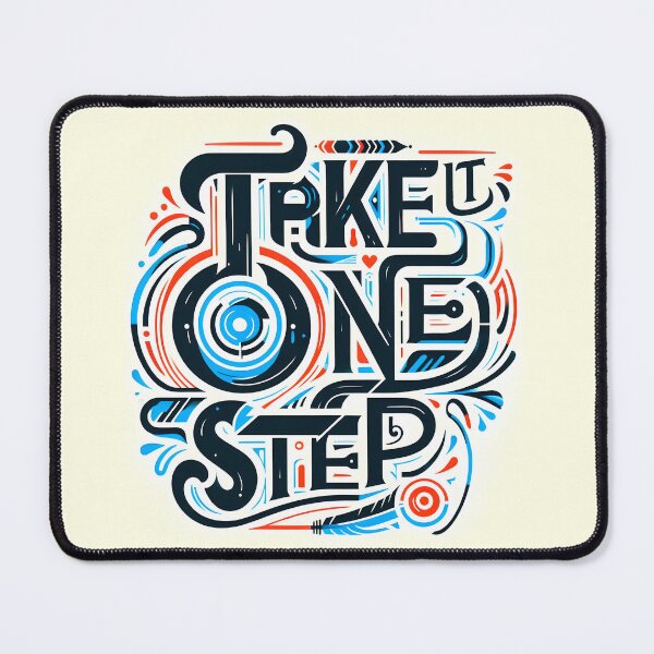 Item preview, Take it one step, typography designed and sold by maxmaj.