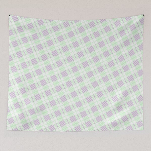 Item preview, Green & Purple Striped Squared Line Plaid Absolute Diagrams designed and sold by Alchemy-A-La-G.