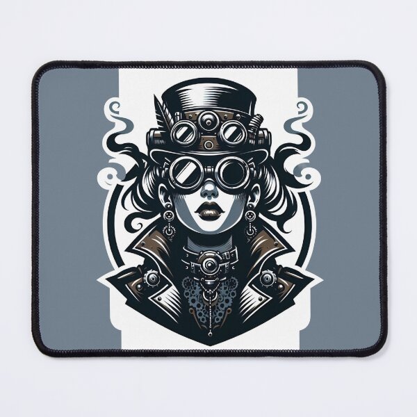 Item preview, Steampunk Woman Vintage Retro Style designed and sold by MusesWhispers.