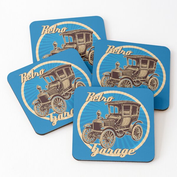 Item preview, Retro Car designed and sold by CatCoconut-Art.
