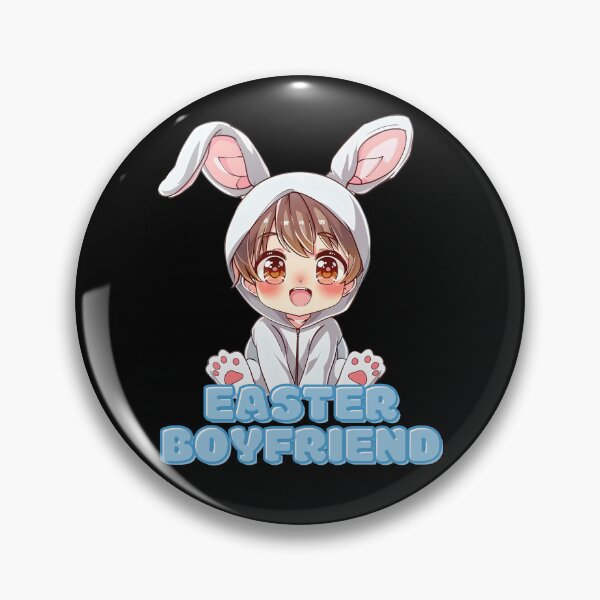 Item preview, Cute Kawaii Easter Boyfriend Bunny designed and sold by Leonardo Palumbo.